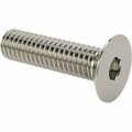 Bsc Preferred Passivated 316 Stainless ST Hex Drive Flat Head Screw 100°Countersink M4 x 0.70mm Thread 16mm Long 90729A269